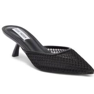 Steve Madden Mariano Mesh Mule in Black with Box